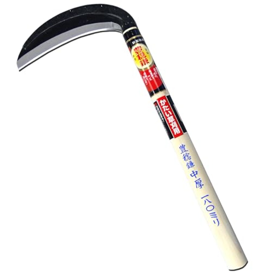 Gardening Tools Japan - Hounen Miyawaki Single-edged Medium-thick Sickle H-042