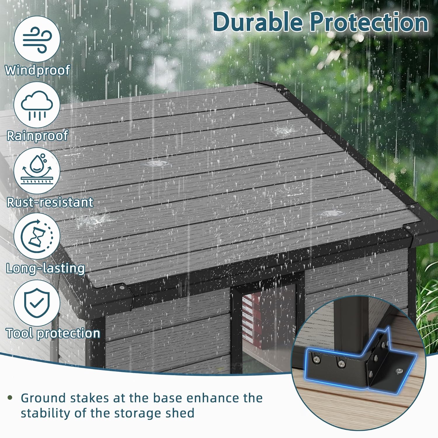 6X4 FT Outdoor Shed, Plastic S - Gardening Tools In avis et prix