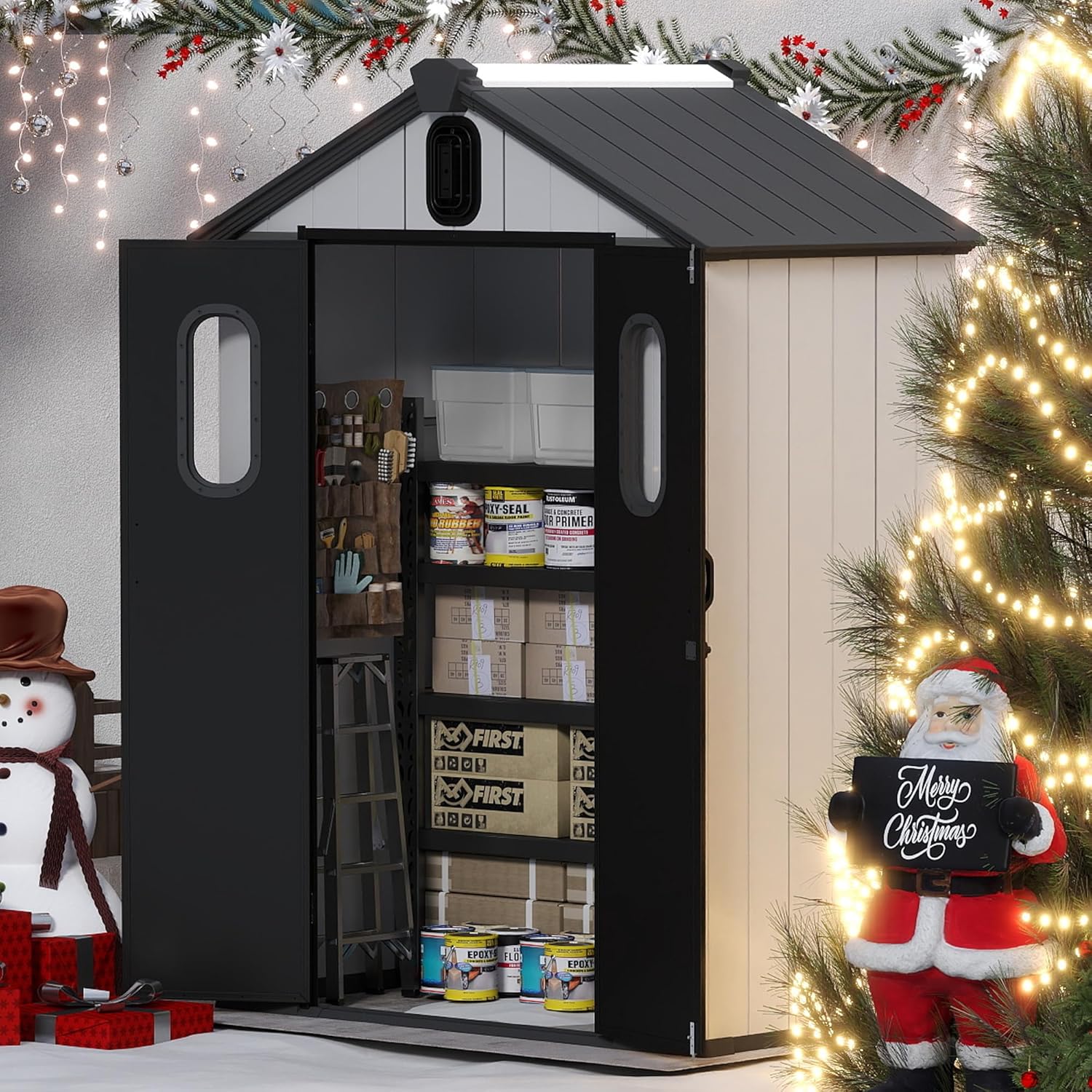5x3 FT Resin Storage Shed All  - Gardening Tools In avis et prix