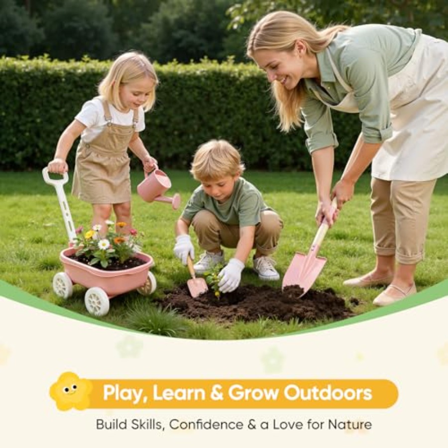 Gardening Set with Wheelbarrow - Gardening Tools Japan avis et prix