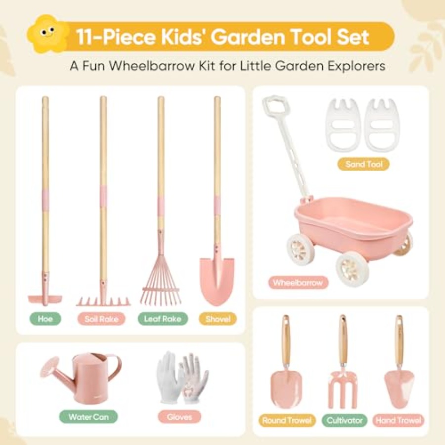 Gardening Set with Wheelbarrow - Gardening Tools Japan avis et prix