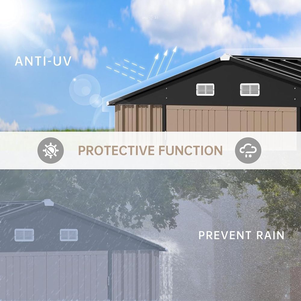 10ft x 12ft Outdoor Storage Sh - Gardening Tools In avis et prix