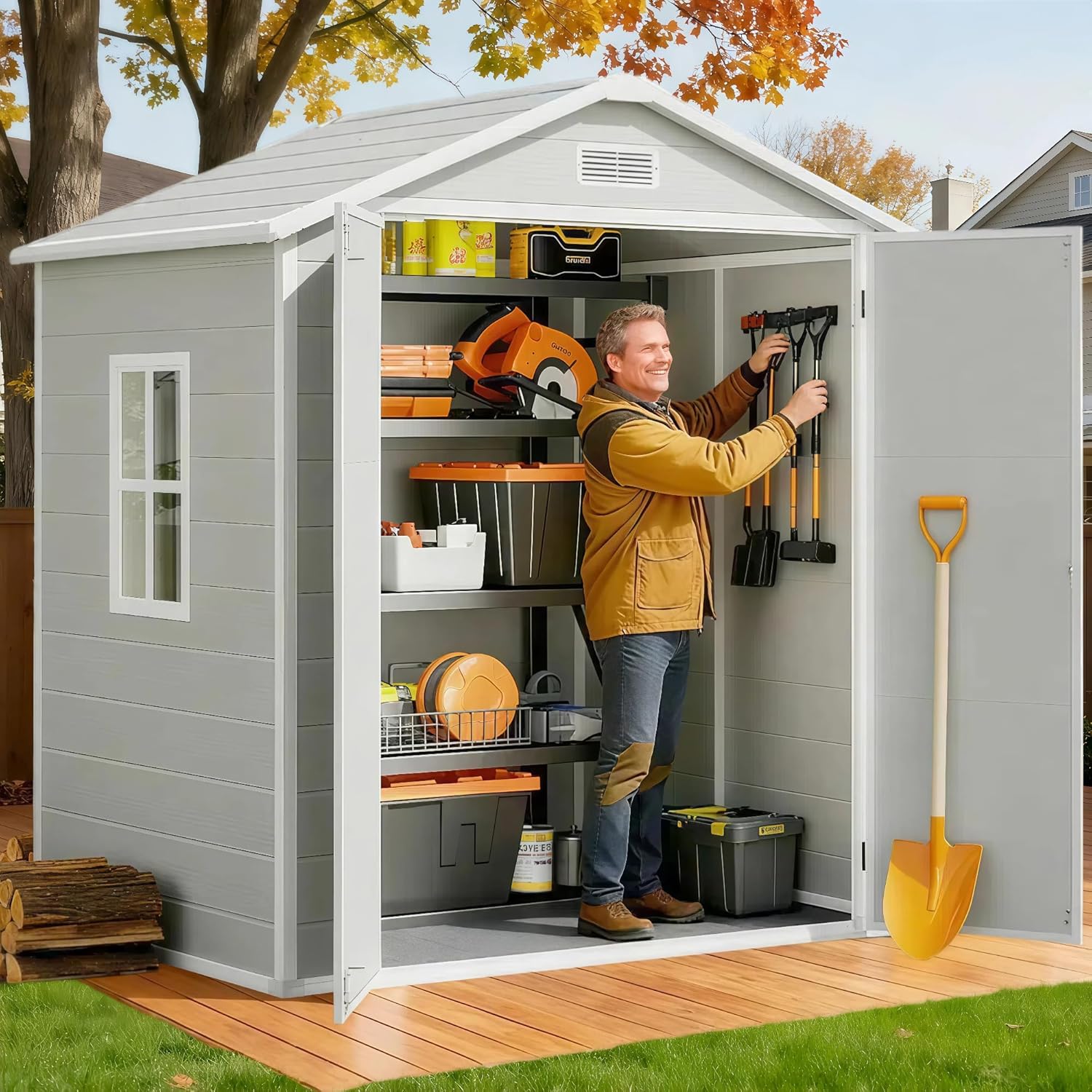 All-Weather Resin Outdoor Stor - Gardening Tools In avis et prix