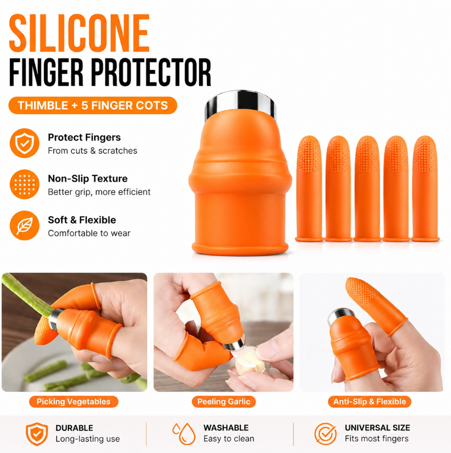 6Pcs/Set Silicone Thumb Knife  - Harvest Knife Garden avis et prix
