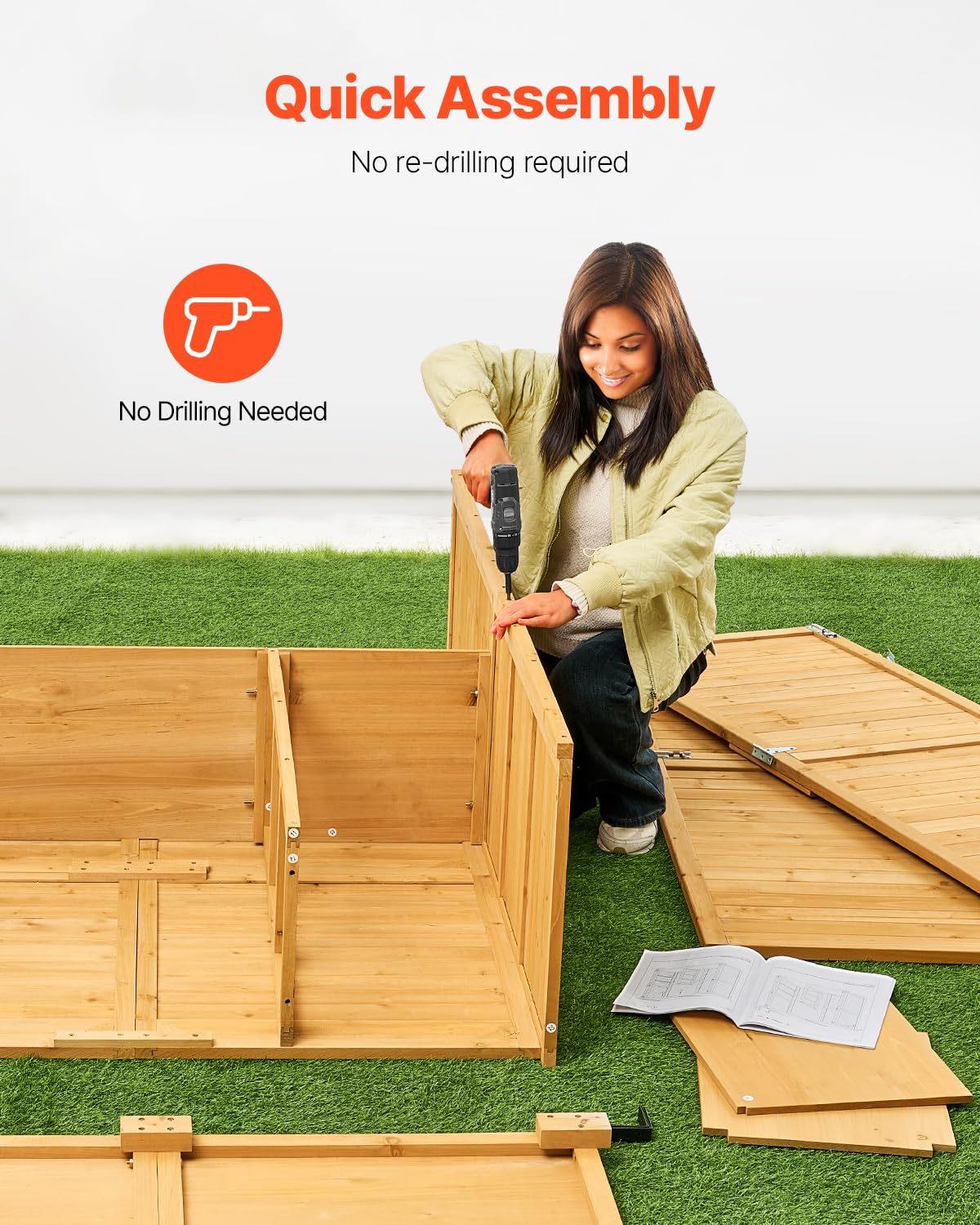Large Wooden Outdoor Storage S - Gardening Tools In avis et prix