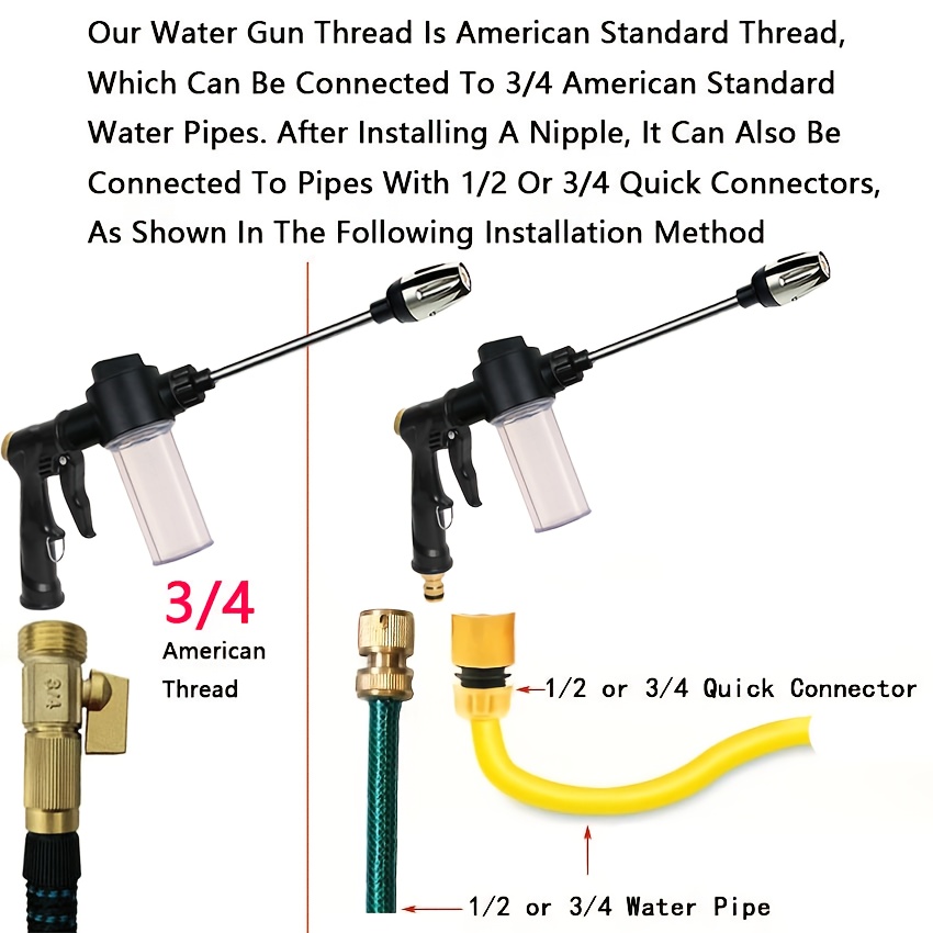 Garden Watering Gun Hose Nozzl - Gardening Tools Water avis et prix