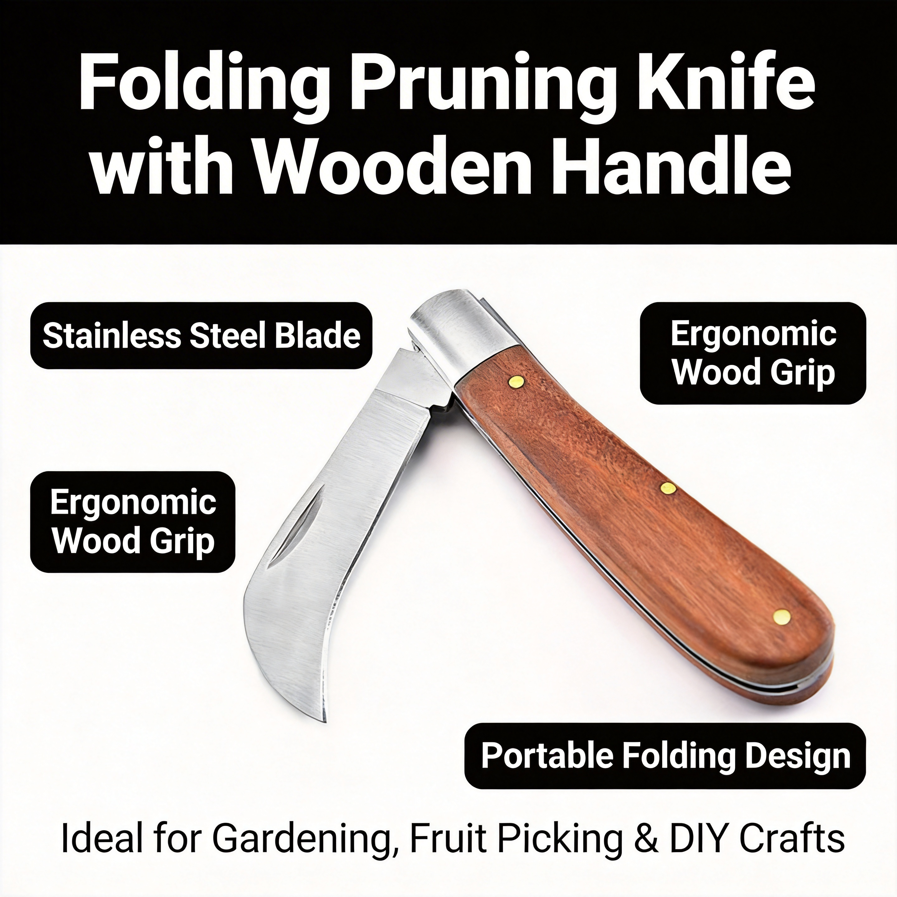 Folding Grafting Knife -Profes - Harvest Knife Garden avis et prix